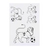 Azeeda 4 x 'England Löwe & Fußball' Temporäre Tattoos -