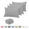 Rohi Microfibre Silver Pillowcases 4 Pack – Ultra Soft &