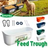 AIMALL Large Hanging Fence Feed Trough for Chicken Duck Goose