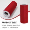 Ribreeze Red Tulle Fabric Roll - 6 Inch x 25