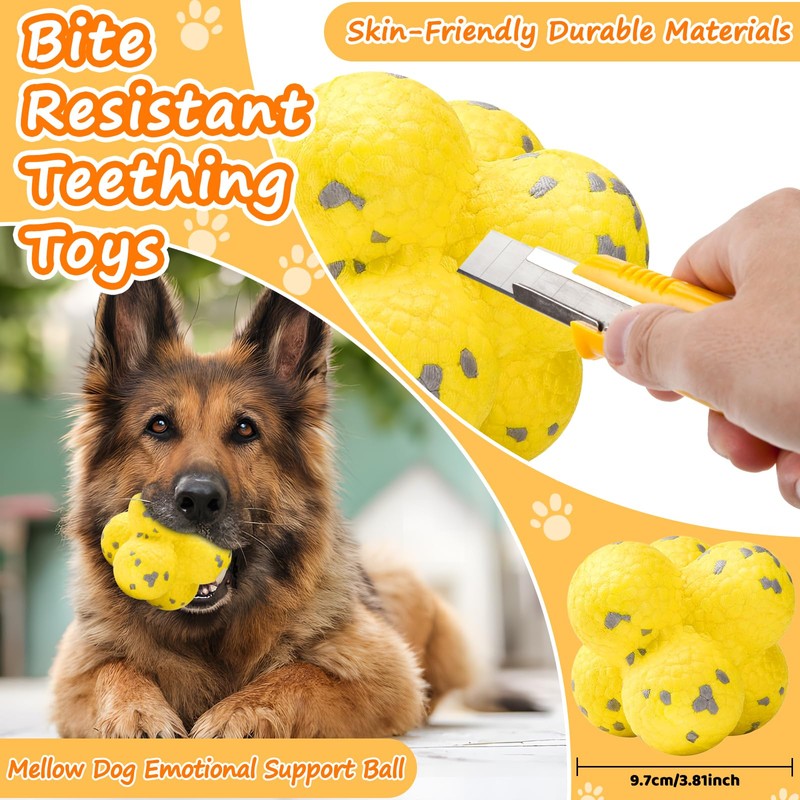 xinrongda Dog Toy, Indestructible Chew Toy, Dog, Paw Star Chew