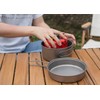 Boundless Voyage Titanium Pot Pan Set Camping Pot with Foldable