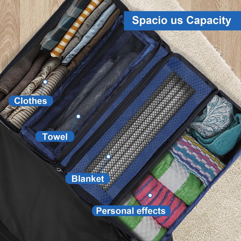 Olosar Suitcase Organizer, Travel Luggage Organizer Portable Hanging Travel Shelves