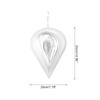 sourcing map Wind Spinner Pear-Shape 7.87" x 14.96" Stainless Steel