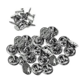 HappyHome 30pcs Pin Hardware Butterfly Tack Butterfly Clasp Handmade Accessory Parts (Silver)