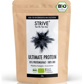 ULTIMATE PROTEIN 100% BIO Vegan: Pflanzliches Bio-Proteinpulver aus Reis, Erbse und Hanf - Natur - Frei von Aromen und Süßungsmitteln aus Liebe zum Bizeps - Veganes Eiweiß-Pulver DE-ÖKO-039