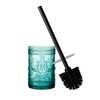 Glass Decorative Toilet Bowl Cleaner Brushes & Holder Set for