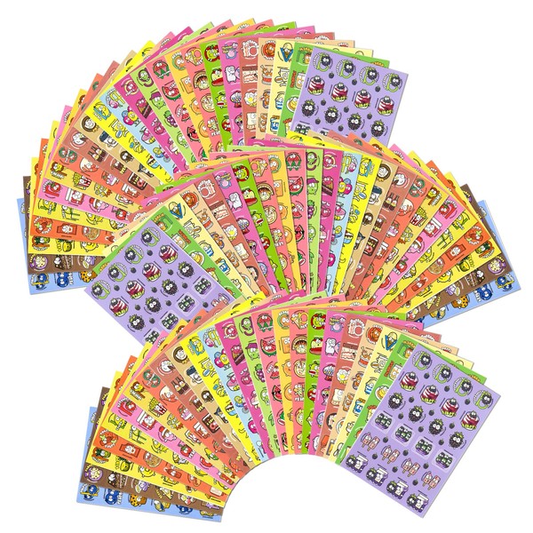 VKPI Scratch and Sniff Stickers, 1728 Pieces Fruits and Foods