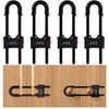 4 Packs U-Shaped Sliding Cabinet Locks, Baby Proofing Cabinets with
