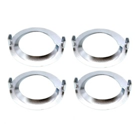 Lamp Shade Ring,E26 Threaded Lamp Holder Ring for Medium Base Phenolic Socket Inside Diameter 1-3/8" (Metal,4 Pack of)