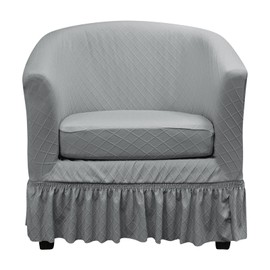 FUANGUI 2 Piece Club Chair Slipcover Stretch Barrel Chair Covers Armchair Slipcovers Soft Removable Washable Chair Covers, Living Room Chair Couch Covers Protectors