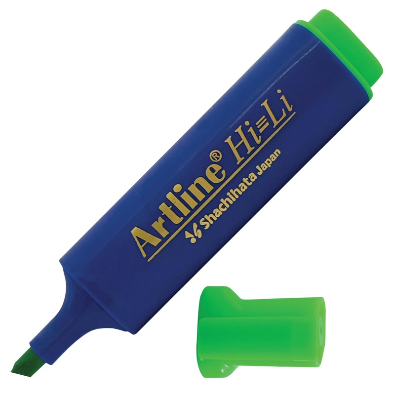 artline HiLine Highlighter Pens, ASSORTED, Pack of 5, Chisel Tip