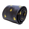 Frederick Thomas navy men-s tie with yellow rubber duck embroidered