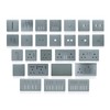 Trendi Switch 2 Gang 1 Way Artistic Modern Glossy 10