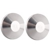 DERNORD 2 Pack Stainless Steel 304 Sanitary Fitting Clamp End