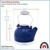 Blue Enameled Humidifying Kettle