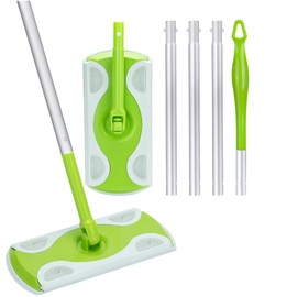 Mop Handle Compatible with Swiffer, Green Extra Long Detachable Mop Handle for Swiffer Dry & Wet Mops, Easy to Install & Replace