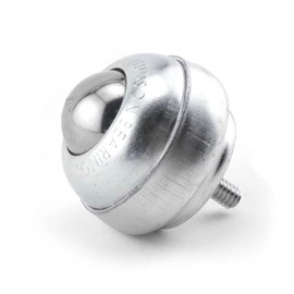 SBT-1CS-1/4 Hudson Bearing Stud Mounted Ball Transfer, 1" Carbon Steel Ball, 1/4-20 Stem