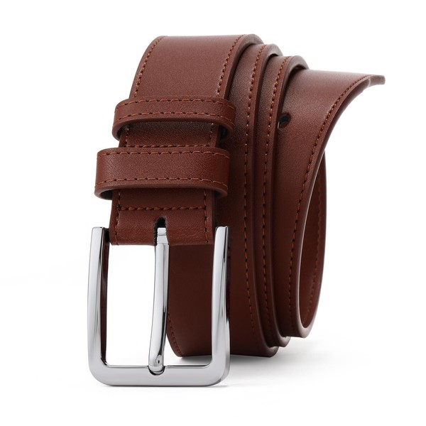 SENDEFN Men's Casual Leather Jeans Belt Dress Classic and Fashion