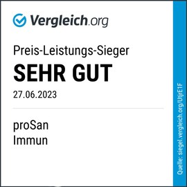 proSan Immune Drinking Ampoules | The Daily Boost for Your Immune System | Vegetarian & High Dose | Immune System Support with Vitamin C + Other Vitamins, Minerals, OPC, etc. (Pack of 7)