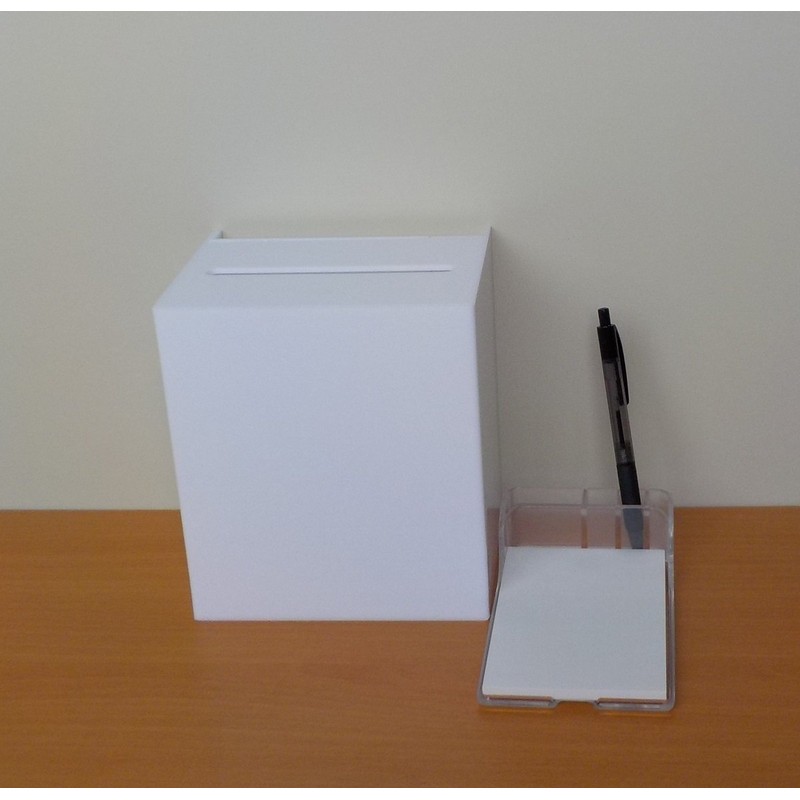 Aoakua Acrylic Keyed Questionnaire Box Money Box Donation Box Charity