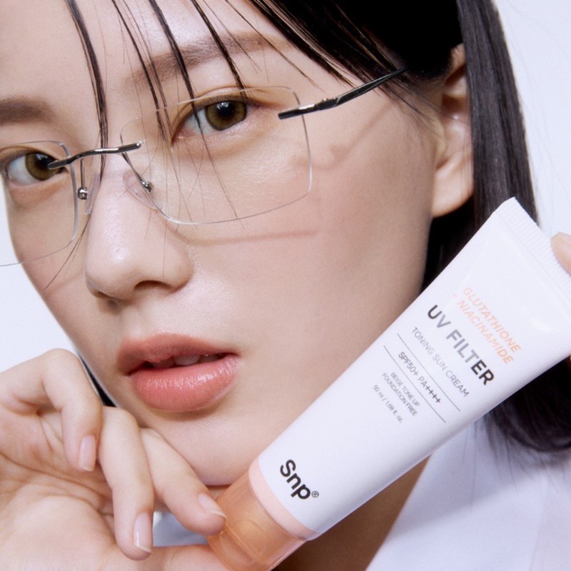 SNP Glutathione + Niacinamide UV Filter Toning Sun Cream 50ml
