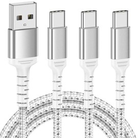 ULIFTUS 6 pies Cable de carga USB C, paquete de 3 cables USB A a USB C trenzados de carga rápida tipo C compatible con Apple iPhone 15 Pro/Max, nuevo 