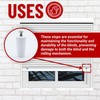 DOJA Barcelona Roller shutter stopper, pack of 8, white blind