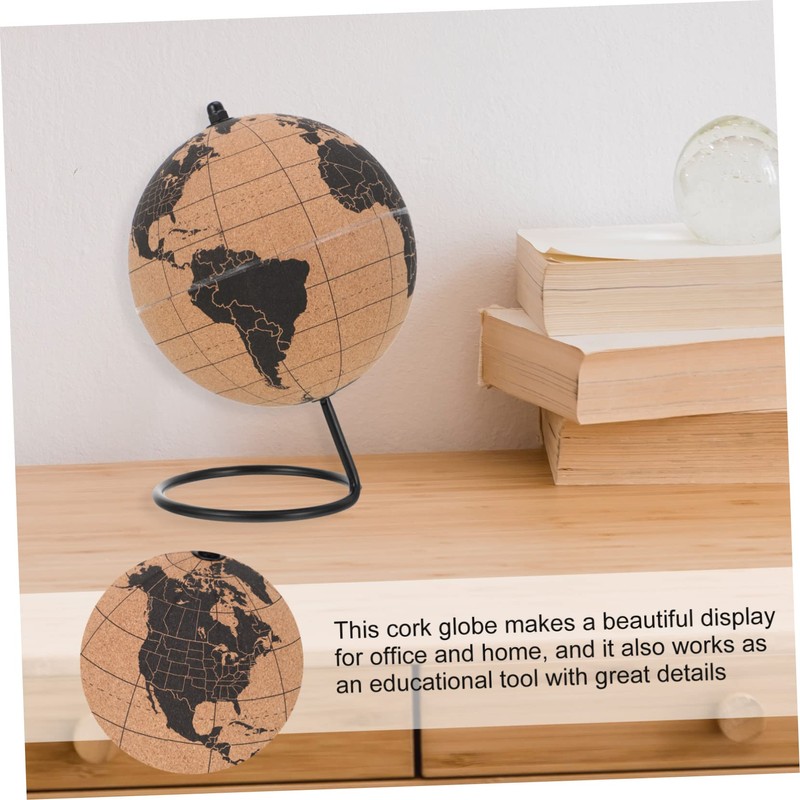UPKOCH Globe Office Decoration Special Cork Paper