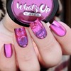 Whats Up Nails - Polvo de cromo fucsia para uñas