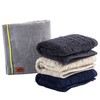 OSTDplus (OSTD Plus) Towel Handkerchief 4-Color Set, Single-Sided Gauze, Men's,