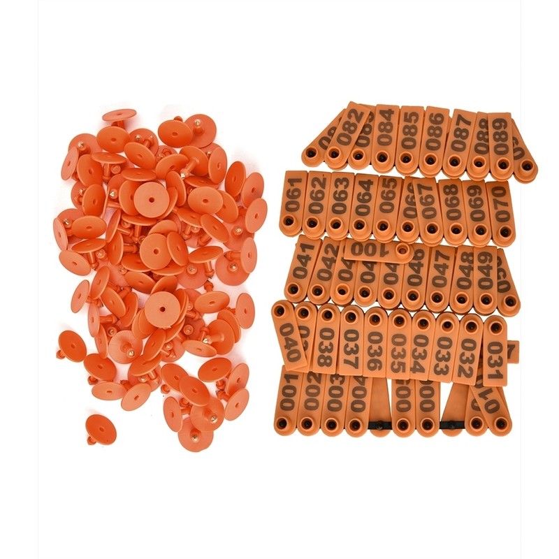 1-100 Number Plastic Livestock Ear Tag Animal Tag for Goat