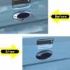 carpart2021 Matte Black Front & Rear Emblem Logo Ring trim