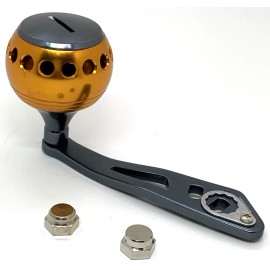 veedooca Power Handle 5X8 Shaft Fit Shimano Daiwa Okuma Abu Garcia Reels With R/Left Nuts