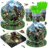 120PCS Dinosaur Party Birthday Supplies for Boys Kids Dino World