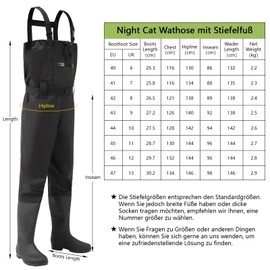 bluaqua Men Women Thickening Fishing Pants with Boots Waders Chest Pockets Adjustable Straps Nylon Waders Fishing Pants (43)