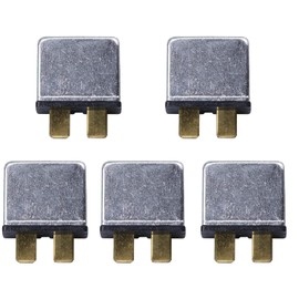JIAKUPA 12V Snap Off 1 Section ATC Blade Automotive Thermal Reset Circuit Breaker 20A 5pcs