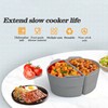 Silicone Slow Cooker Liner 6 Quart Reusable Slow Cooker Divider