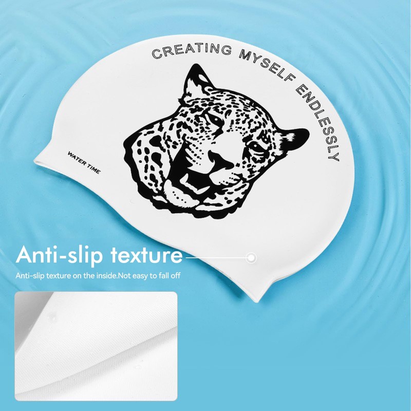 WATERTIME Leopard Swim Cap