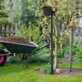 Ground Spike for Flashing Camera Outdoor 4, Bracket for Blink Outdoor 4 Gen. No Drilling, Spike Pole Mount with Protective Case Accessories for Blink Camera 4, Super Robust & Stable for Garden/Soft