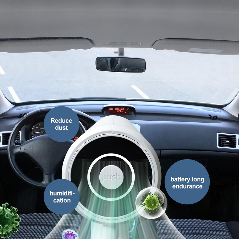 Atomizer Sprayer，Rechargeable ULV Nano Sprayer with Blue Light,Electrostatic ULV Atomizer