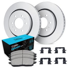 R1 Concepts Rear Brakes and Rotors Kit |Rear Brake Pads| Brake Rotors and Pads| Ceramic Brake Pads and Rotors |Hardware Kit WDWH1-48051