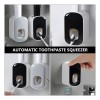 Exprimidor Automático Doble Pasta Dientes Práctico Mon Negro