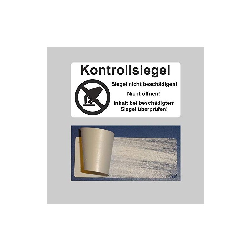 Security White PE Security Labels "Check Seal with Logo" on