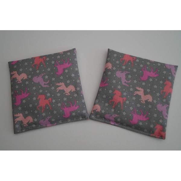 Organic Rye Unicorn Grain Cushion 12 x 12 cm Pack