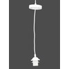 GURU SHOP Ceiling Pendant with Metal Canopy - White E14,