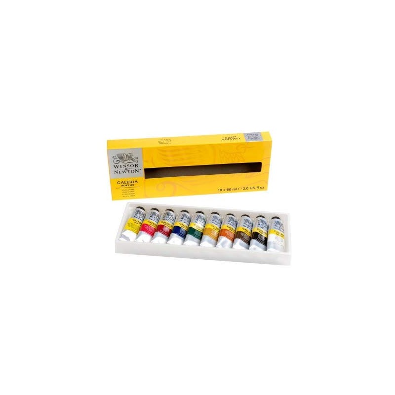 Winsor and Newton 2190517 Galeria Acrylic 10 Pieces Tube Colour