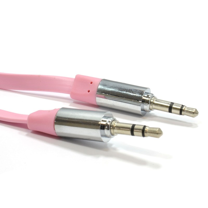 kenable FLAT 3.5mm Jack with METAL Plug Stereo Audio Cable