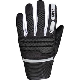 IXS Samur-Air 2.0 Motorcycle Gloves (Black/White, 2XL)