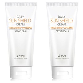 2SOL Daily Sun Shield Cream SPF40 PA++, 50g, 2 pieces 50g x 2 pieces / 2SOL 데일리 썬 쉴드 크림 SPF40 PA++, 50g, 2개 50g x 2개